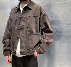 H BEAUTY&YOUTH ダークブラウン デニムジャケット25aw