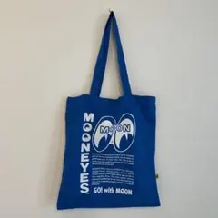 MOONEYES ロゴ入り エコバッグ トートバッグ 青 ノベルティ
