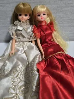 ジェニーちゃん 2体セット ドレス付き 昭和レトロ