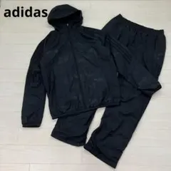 adidas セットアップ スポーツウェア 黒 ブラック Ｍ XL