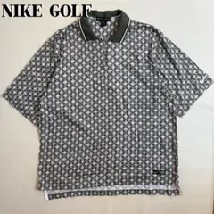 NIKE GOLF ナイキゴルフ ポロシャツ 総柄 ハーフジップ 90sのサムネイル