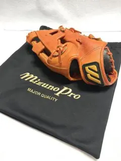 Mizuno Pro 野球グローブ 硬式 外野手用 ビッグMロゴ 収納袋付きのサムネイル