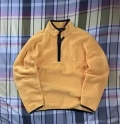 90s OLD UNIQLO ハーフジップ フリース シンチラY2K 短丈