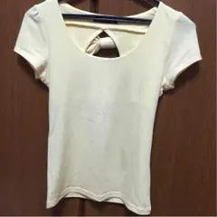 イング バックデザイン ポイント トップス イエロー