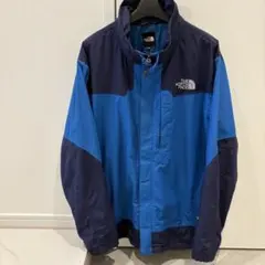 古着　ノースフェイス hyvent マウンテンパーカー 青/紺