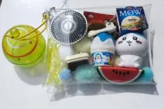 ちいかわ　ハチワレ　青　ガチャ詰め　ポーチ　ガチャガチャ　夏　ヨーヨー　推し活