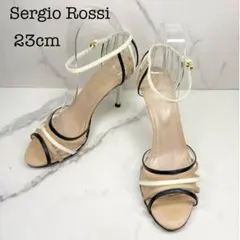 Sergio Rossi セルジオロッシ オープントゥ パンプス 白 22.5 - メルカリ