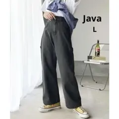 美品 Java メンズライクペインターツイル&ルーズデニムパンツ L