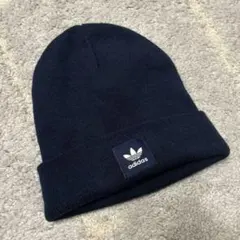 【美品】adidas ネイビー ニット帽 ビーニー ノームコア 店舗購入