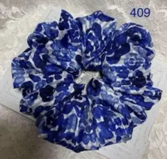 ハンドメイドシュシュM-4297♡花柄ジョーゼット♡ - メルカリ