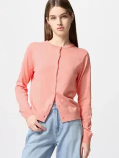 ユニクロ　UVカットクルーネックカーディガン
