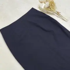 ✨美品【UNIQLO】ユニクロ タイトスカート (M)ネイビー 通勤 フォーマル