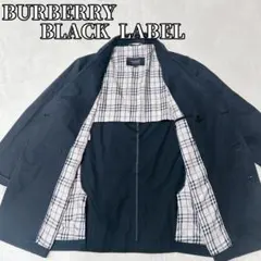 良品】バーバリー ブルーレーベル コート フード付 裏地チェック 40