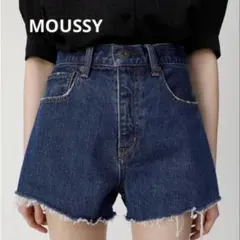 【新品】MOUSSY マウジー デニムショートパンツ 切りっぱなし ダメージ加工のサムネイル