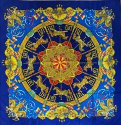 エルメス　HERMES　スカーフ　カレ90　ルナパーク