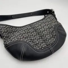 COACH コーチ シグネチャー ワンショルダーバッグ ブラック 黒 6351