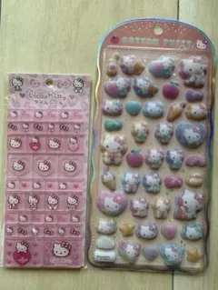 コットンパフィシール タイルシール キティ