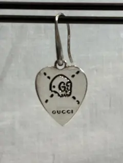 【美品】GUCCI グッチ サークル ラウンド 片耳 ピアス フック シルバーのサムネイル