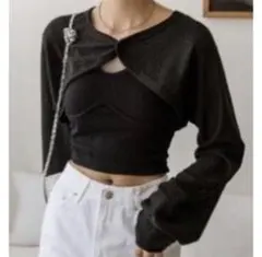 スーパークロップニットボレロ