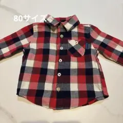 柄シャツ　チェック柄