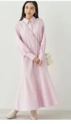 earth music&ecology マーメイドシャツワンピース