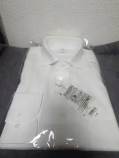 《新品》【UNIQLO】スーパーノンアイロンスリムフィットシャツ Lサイズ白