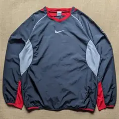 ナイキ 00s プルオーバーピステ 黒×赤×白 XLサイズ