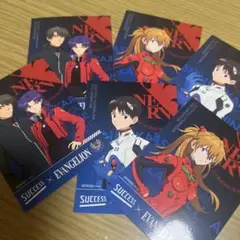 サクセス　エヴァンゲリオン ステッカー 6枚セット