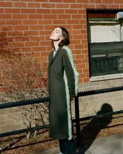 Sandy Liang サンディー リアン メルトン＆ムートン コート