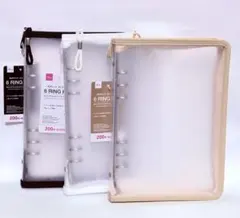 ダイソー A5 6リングファイル バインダー 内ポケット 推し活 シール帳⑧