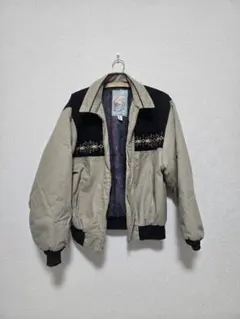USA製ヴィンテージ 90s ネイティブ柄 切替 ワークブルゾン