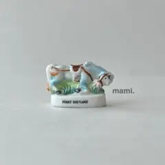フェーヴ　シェトランドポニー　馬　フランス　ミニチュア陶器　f-4261