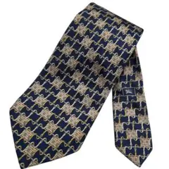 未使用級　英国製バーバリーロンドン ノバチェック シルク100% 高級ネクタイ