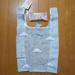 シナモロール未使用刺繍トートバッグ＆スライド式缶2点セット①2021年もの