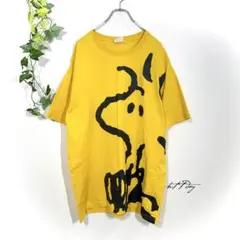【4L】PEANUTS ピーナッツ ウッドストック ビッグプリント Tシャツ