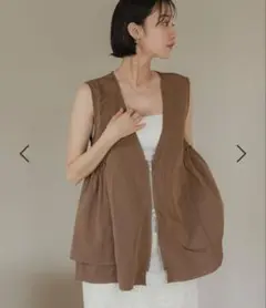 フロントジップ ジレ　ローリーズファーム