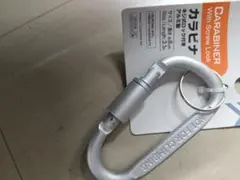 ネジ式ロック付きアルミカラビナ 約8cm