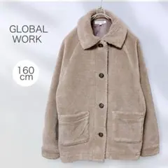 GLOBAL WORK キッズ ボアジャケット ベージュ 160