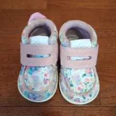 イフミーカラン　花柄ピンクスニーカー