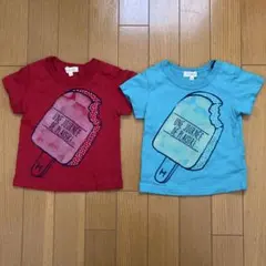 HUSHUSH アイス柄 Tシャツ 2枚セット 80cmのサムネイル