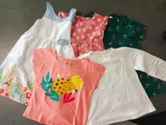 女の子 100〜110cm 夏服まとめ売り ワンピース トップス 5点セット