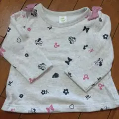 西松屋　Disney baby ミニーマウス柄 トレーナー　80cm