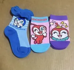 【入園準備】新品アンパンマン靴下3足セット13-19cmキッズ靴下ソックス