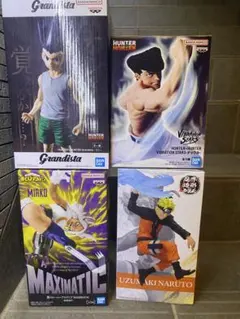 HUNTER×HUNTER ヒロアカ NARUTOプライズフィギュア4体セット - メルカリ