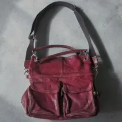 OOs VINTAGE ショルダーバッグ レザーフェアリーグランジ Y2Kのサムネイル