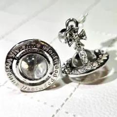 【クリア】Vivienne Westwood スモールオーブ ピアス