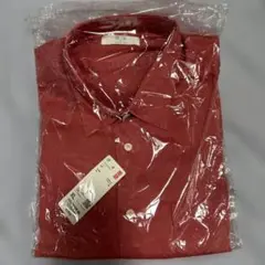 ユニクロ　プレミアムリネンシャツ　レッド　長袖XL
