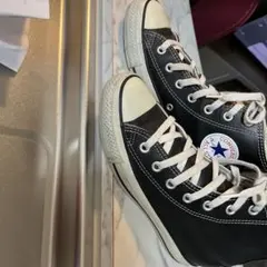 converse ハイカット　オールレザー