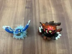ポケモン3DS ゲンシグラードン＆ゲンシカイオーガ フィギュア 先着購入特典