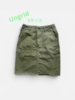 Ungrid アングリッド ミリタリー　カーゴ　スカート カーキ Sサイズのサムネイル
